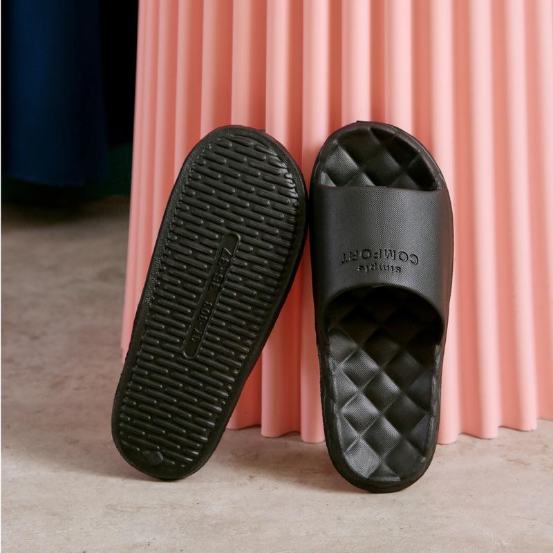 Тапочки унисекс, женские летние домашние домашние пары с толстой подошвой, нескользящие мягкие сандалии для ванной комнаты, классные сандалии