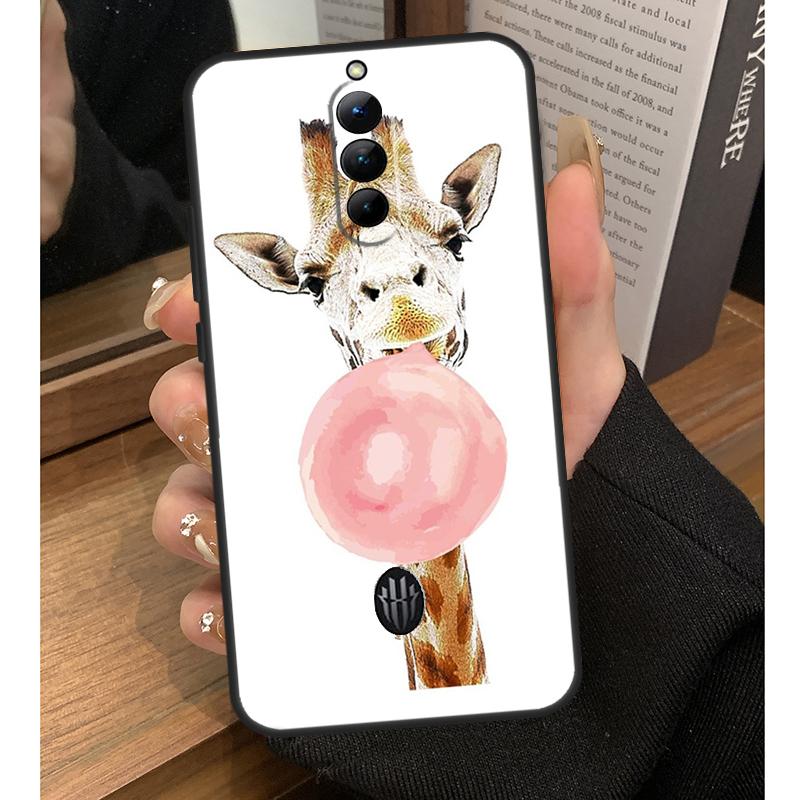 Милый мультяшный чехол-жираф для Nubia Red Magic 8S 9S Pro Plus 6S 7S 6 7 Pro 6R 5G RedMagic 9 8 10 Pro Plus