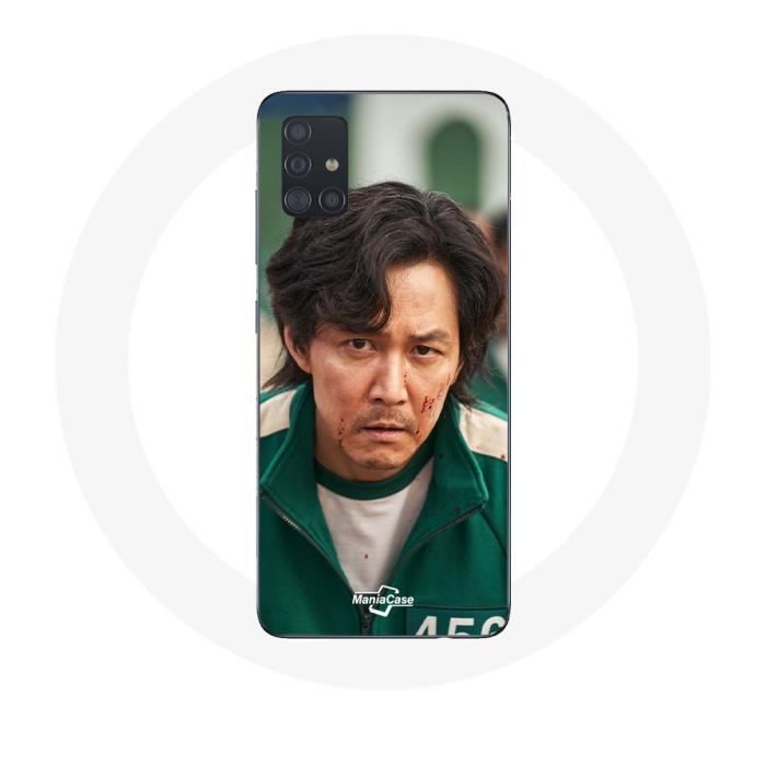 Coque - MANIACASE - Samsung Galaxy A51 - Souple - Blanc - Squid Game Seong Gi hun