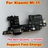 Лучшее качество Полный IC USB порт зарядки гибкий кабель для Xiaomi Mi 11 Mi11 зарядная плата с держателем слота для SIM-карты + микрофон