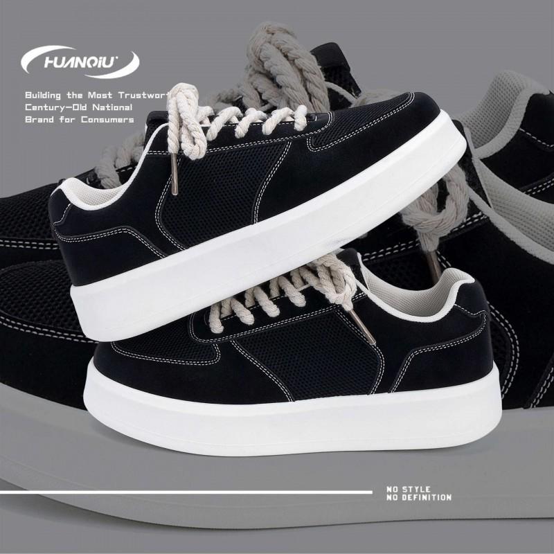 Kids Shoes Mens Casual Low-Top Breathable Mesh Panel Sneakers Driving Fall Winter Comfortable Thick Sole