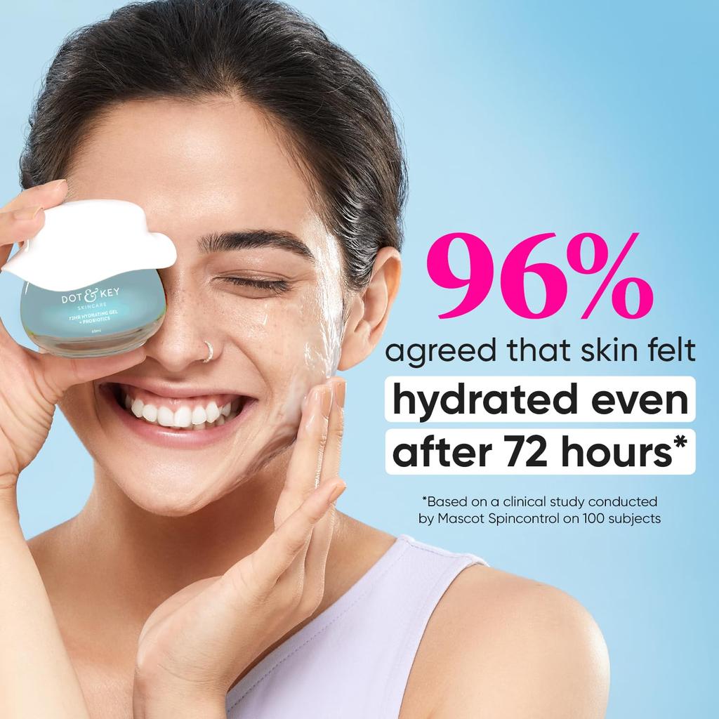DOT & KEY Probiotics Увлажняющий легкий гель с гиалуроновой кислотой и рисовой водой для всех типов кожи 25 мл