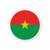 Aimant Rond - Burkina Faso - 6 Cm - 50 Pièces - Multicolore - Mixte