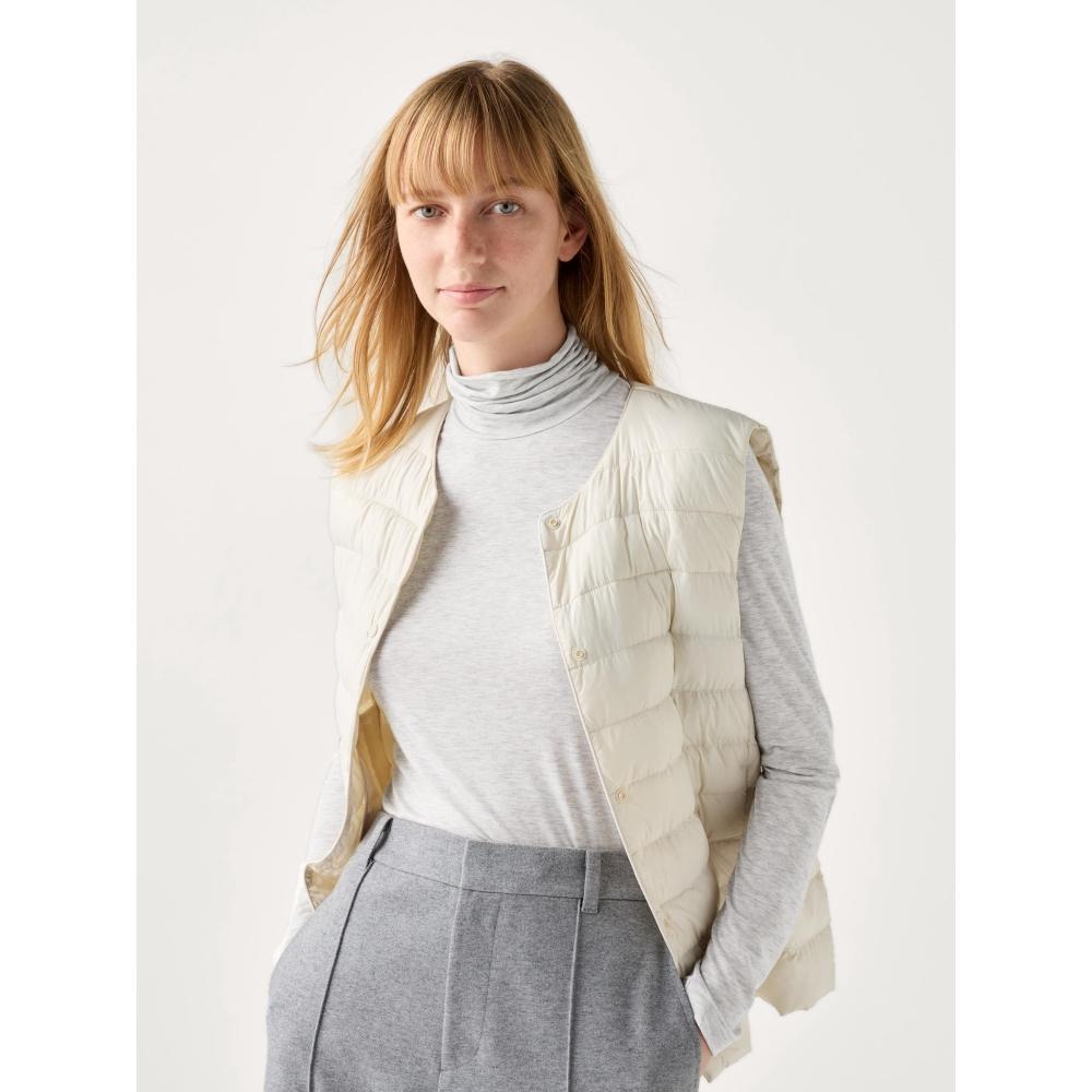 Uniqlo Футболка с высоким воротом HeaTTech Ultra LighT с длинным рукавом 