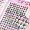 Simple Variety False Eye Lashes Natural Segments Cluster Eyelash Portable Eyelash Book  Women