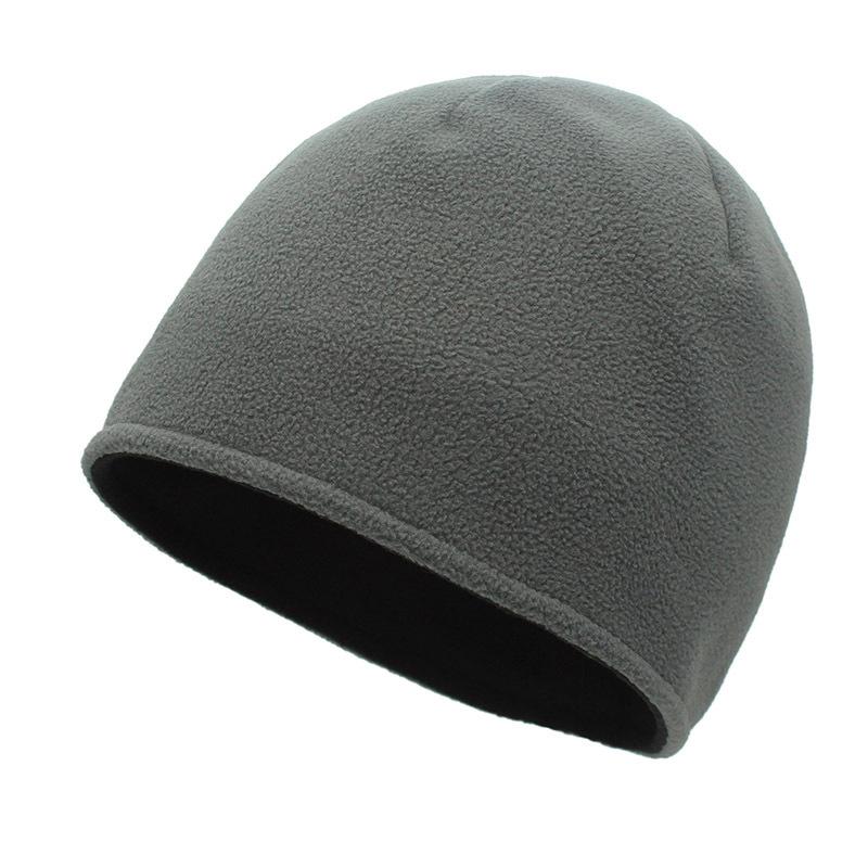 Новая мужская осенне-зимняя модная лыжная шапка, женская трендовая двусторонняя шапка из флиса, теплая и удобная пуловерная шапка
