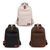 School Backpack Solid Laptop Backpack Nylon School Bag for Women Men Teenagers