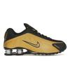 Shox R4 Black Metallic Gold Women Sneakers Metallic-Silver AR3565-005