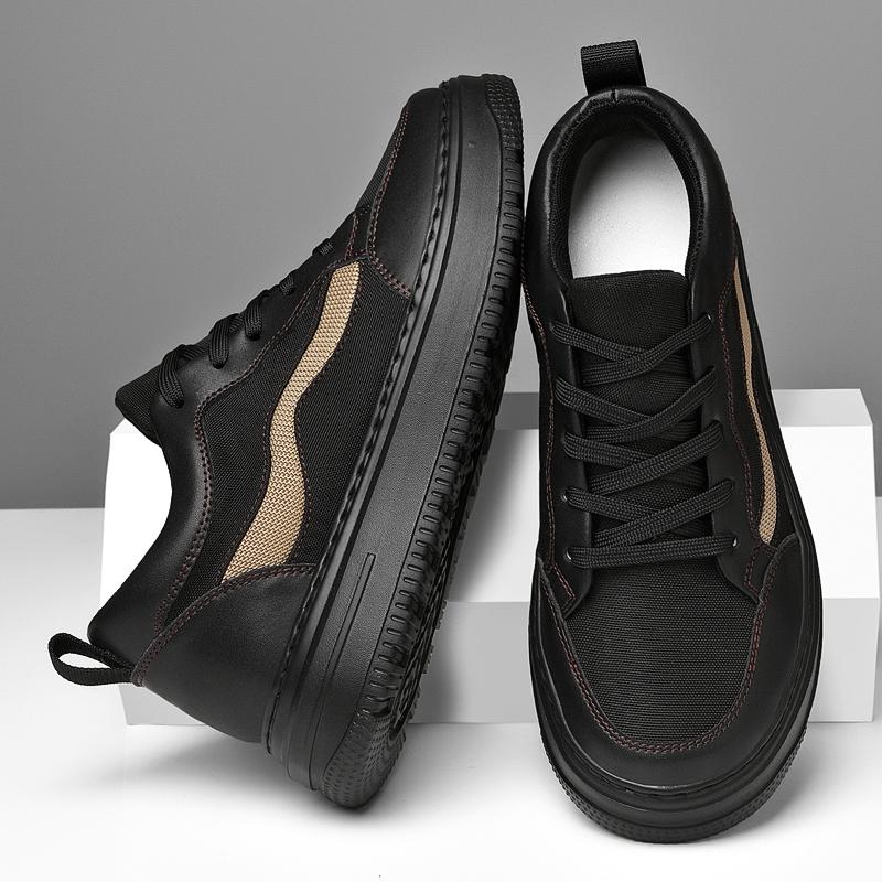 Fashion Casual Leather Men Skateboard Footwear All Soft Walking Shoe Fashion Man Sports Shoes Trainers Outdoor Sneakers