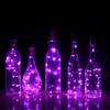 Pleasure Holiday 15/20 LED Wine Bottle Cork Lights Silver Wire for Wedding Festival Party Decor