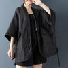 DIMANAF 2025 Plus Size Autumn Winter Women Coat Jackets Casual Loose Outerwear Black Zipper