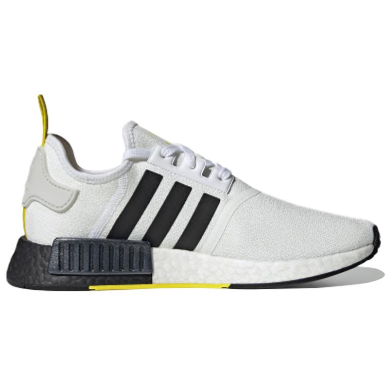 Adidas NMD_R1 Stlt Primeknit 'White Black Bright Yellow' FV2549
