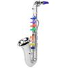 Plastic Children Saxophone Toy Mini Saxophone Sax Children Musical Instrument Toy GiftSilver