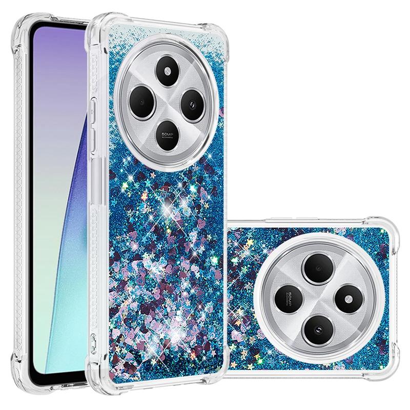 Чехол для Xiaomi Redmi 14C на Funda Xiaomi Redmi 14C Чехол Glitter Dynamic Liquid Чехол для Xiomi Redmi14C Чехлы для телефонов Coque
