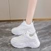 Fashion 2024 Luxury New Breathable Sports Casual Shoes for Women Thick-soled Lace-up Running Sneakers Fashionable and Versatile