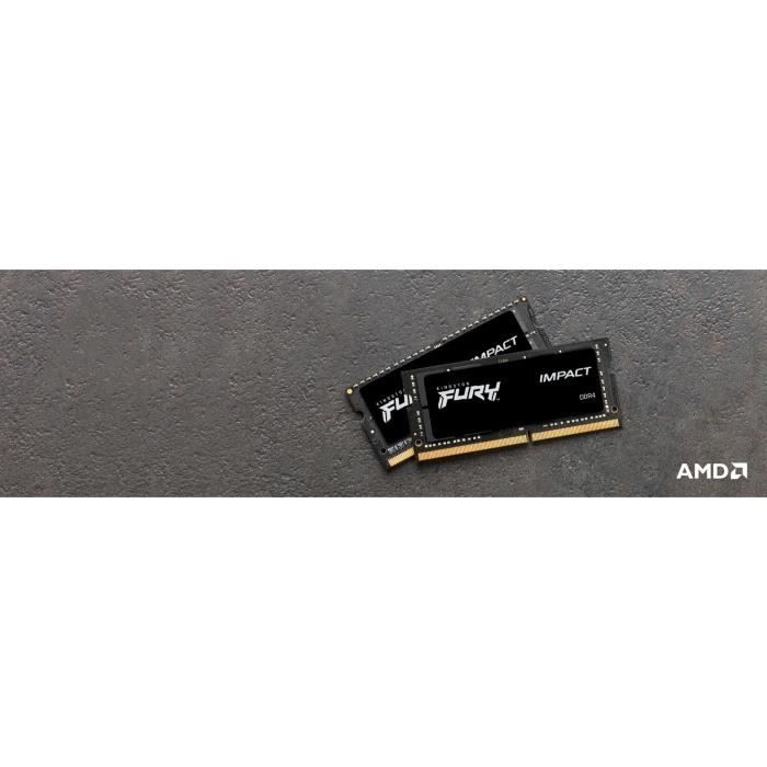 Kingston FURY Impact Mémoire 16 Go (2 x 8 Go) DDR4 3200 MHz CL20