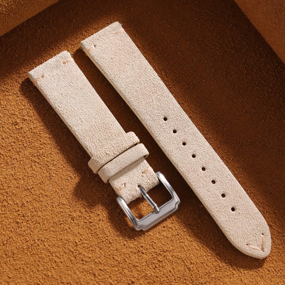 14 мм 16 мм 18 мм 20 мм 22 мм Браслет с быстрой застежкой Мягкий замшевый ремешок Браслет из телячьей кожи для женщин мужчин Коричневый ремешок Ремешок для смарт-часов