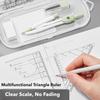 8PCS/Set Eraser Protractor Transparent Drawing Tool High Quality Measuring Ruler  Students