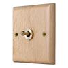 Vintage Style Solid Wood Wall Switch Plate Easy To Install Solid Wood Retro Light Switch Plate