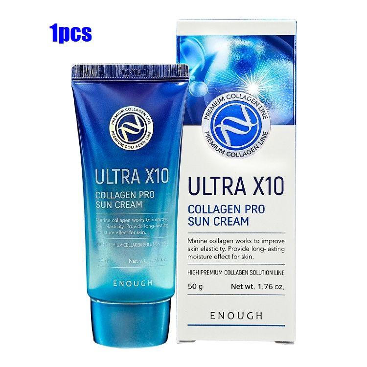 ENOUGH Ultra X10 Collagen Pro Sun Cream SPF50+ PA++++ 50g (3options) +RANDOM GIFT