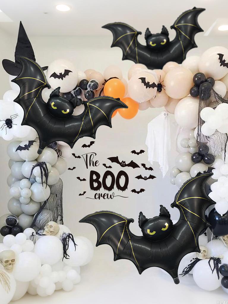 Halloween Large Scary Bat Balloon Halloween Party Birthday Decoration Bat Theme Can Be Hung Bat Decoration Outdoor Decoration