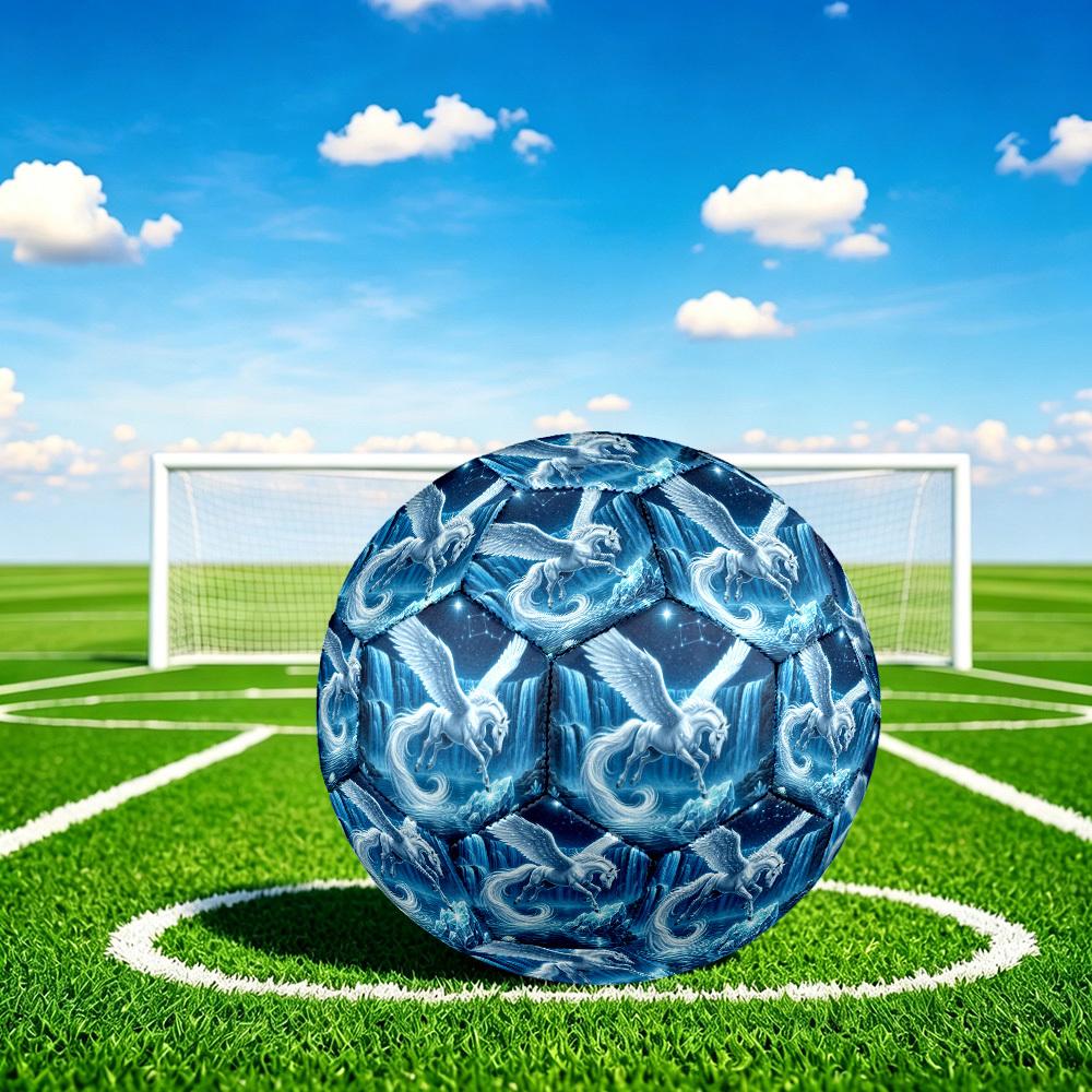 1pc Pegasus Waterfall Night Durable Size 5 Soccer Ball Professional Match Training Football Indoor &Outdoor Sports Ball p60136