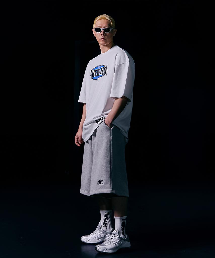THERANK Titan Core Bermuda Pants [Melange Grey]