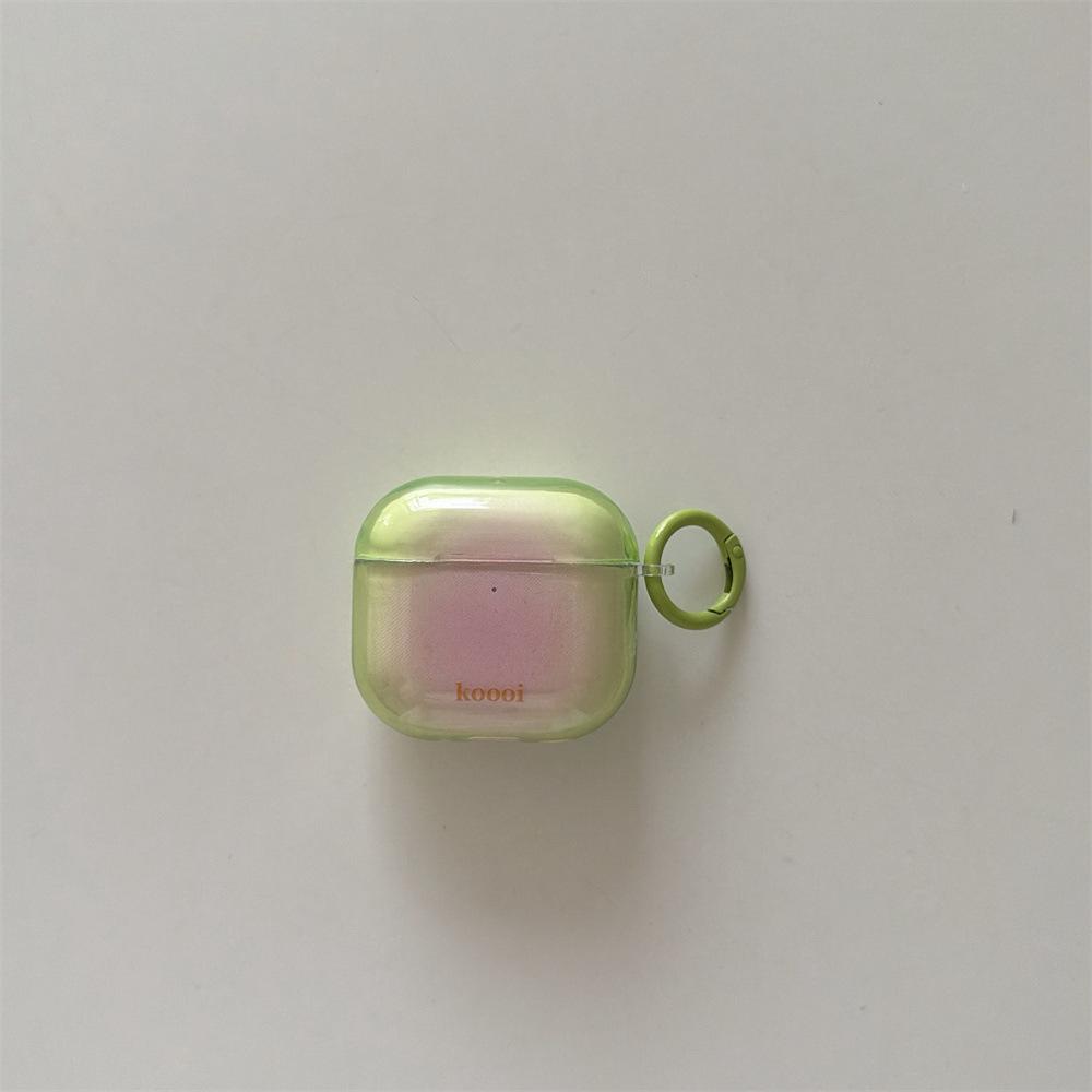 Small fresh contrasting color smudging earphone cover for Apple AirPods 1 /1 generation transparent protective cover PRO1/PRO1