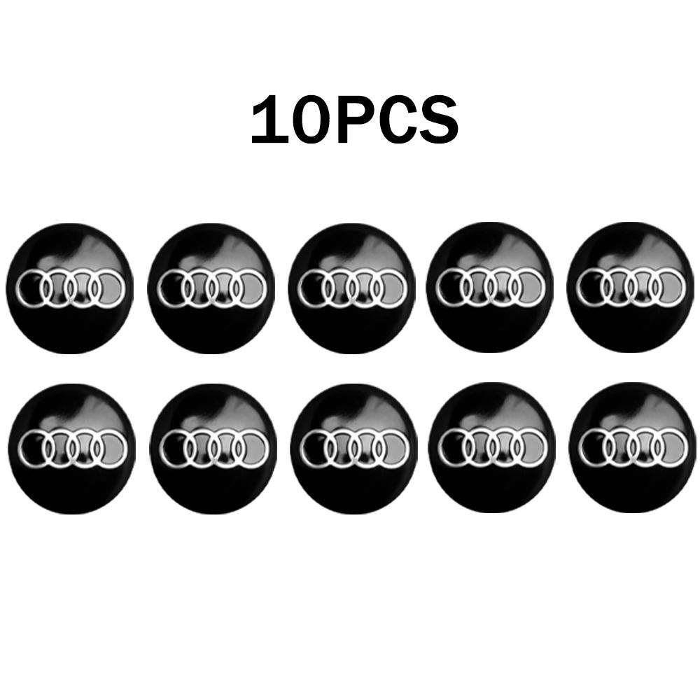 2/5/10pcs 14mm Car Emblem Remote Key Fob Radio Button Decal Sticker Decoration Replacement For f2 S Sline B8 B9 A6 C5 C6 C7 A7