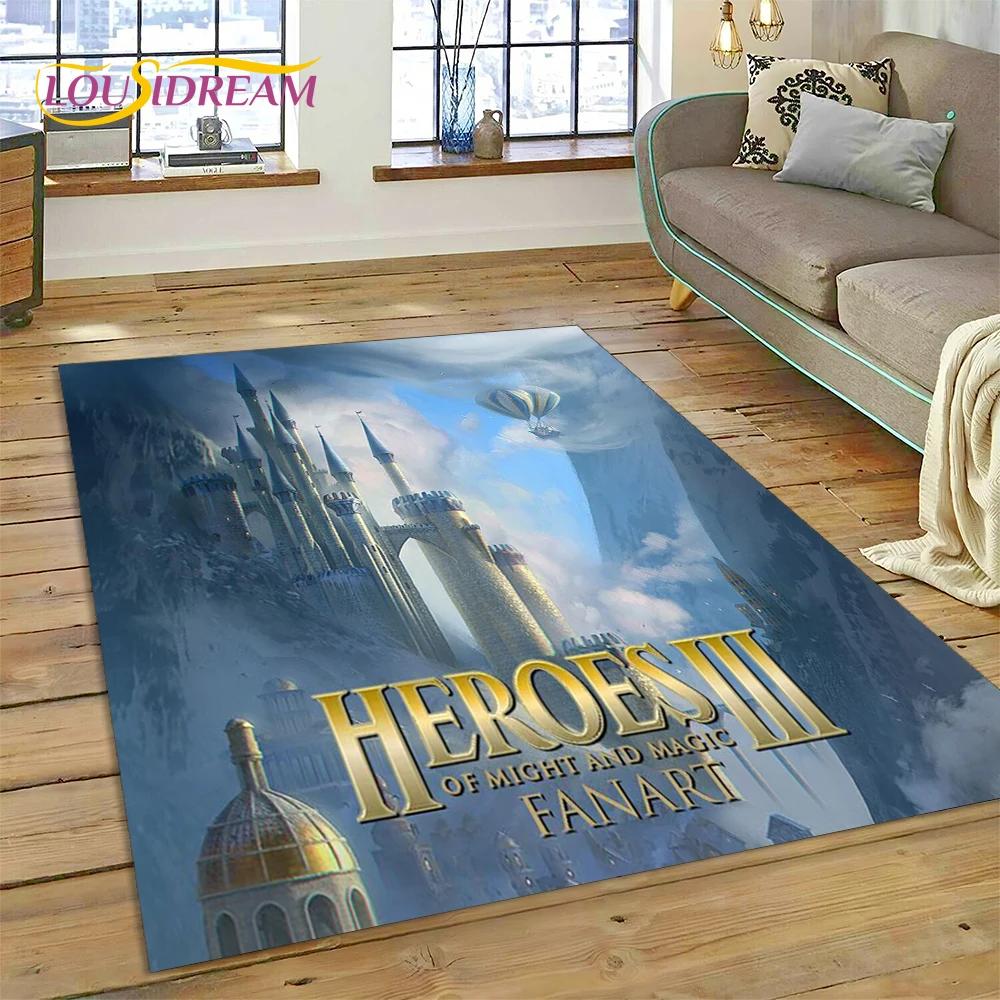 Ковер Retro Games HD Heroes of Might and Magic для декора гостиной, спальни, напольный коврик, нескользящий декор для дивана, прихожей