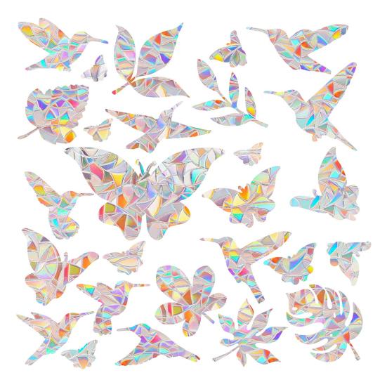 Радужные наклейки на окна ПВХ Suncatcher Prism неклеящиеся наклейки водонепроницаемые статические наклейки для украшения стеклянных дверей окон дома стены