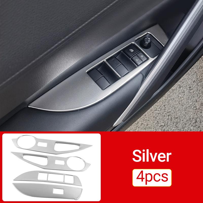 Автомобильные аксессуары для Toyota Corolla Cross XG10 2021 2022 2023 2024 Нержавеющая кнопка подъема окна переключатель панель крышка отделка наклейка