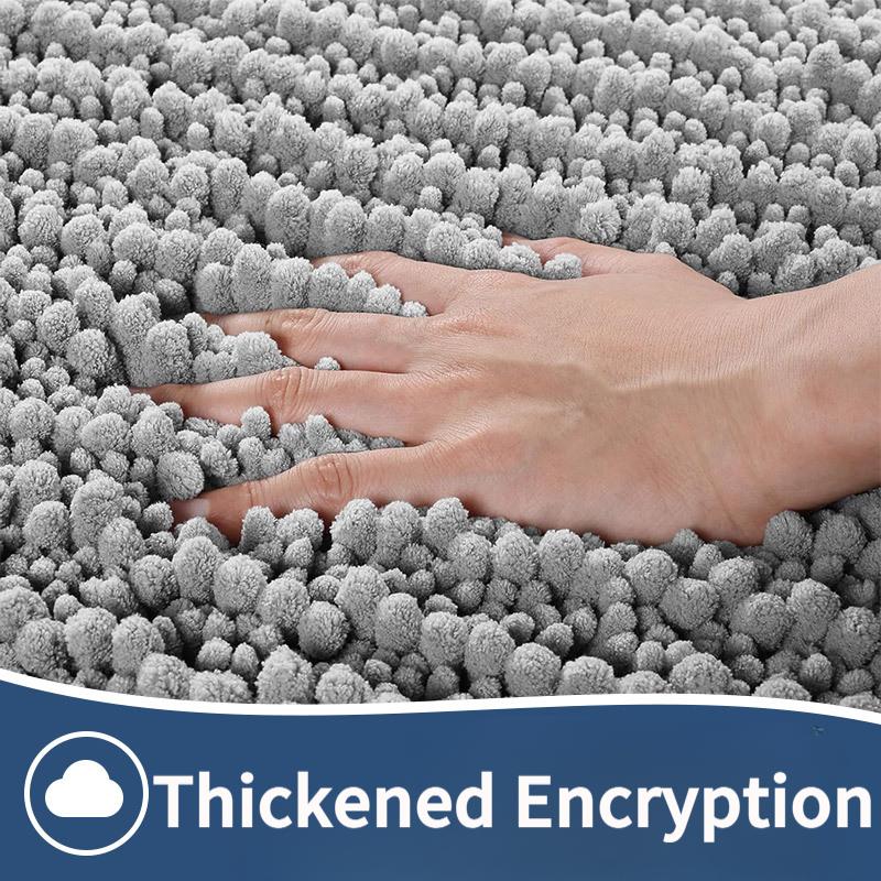 Грубый шениловый коврик для ванной, входной коврик, водопоглощающий нескользящий коврик для ног для ванной комнаты, утолщенный ковер для прихожей