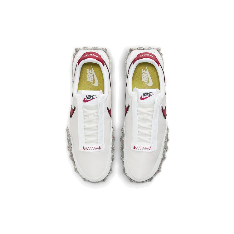 Nike Waffle Racer Crater Summit White Team Красные женские кроссовки Photon-Dust Black CT1983-103