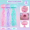 6PCS Hanging Jelly Fish Paper Lanterns, Gradient Colorful Paper Lanterns for Mermaid Theme Party Under The Sea Ocean Decorations