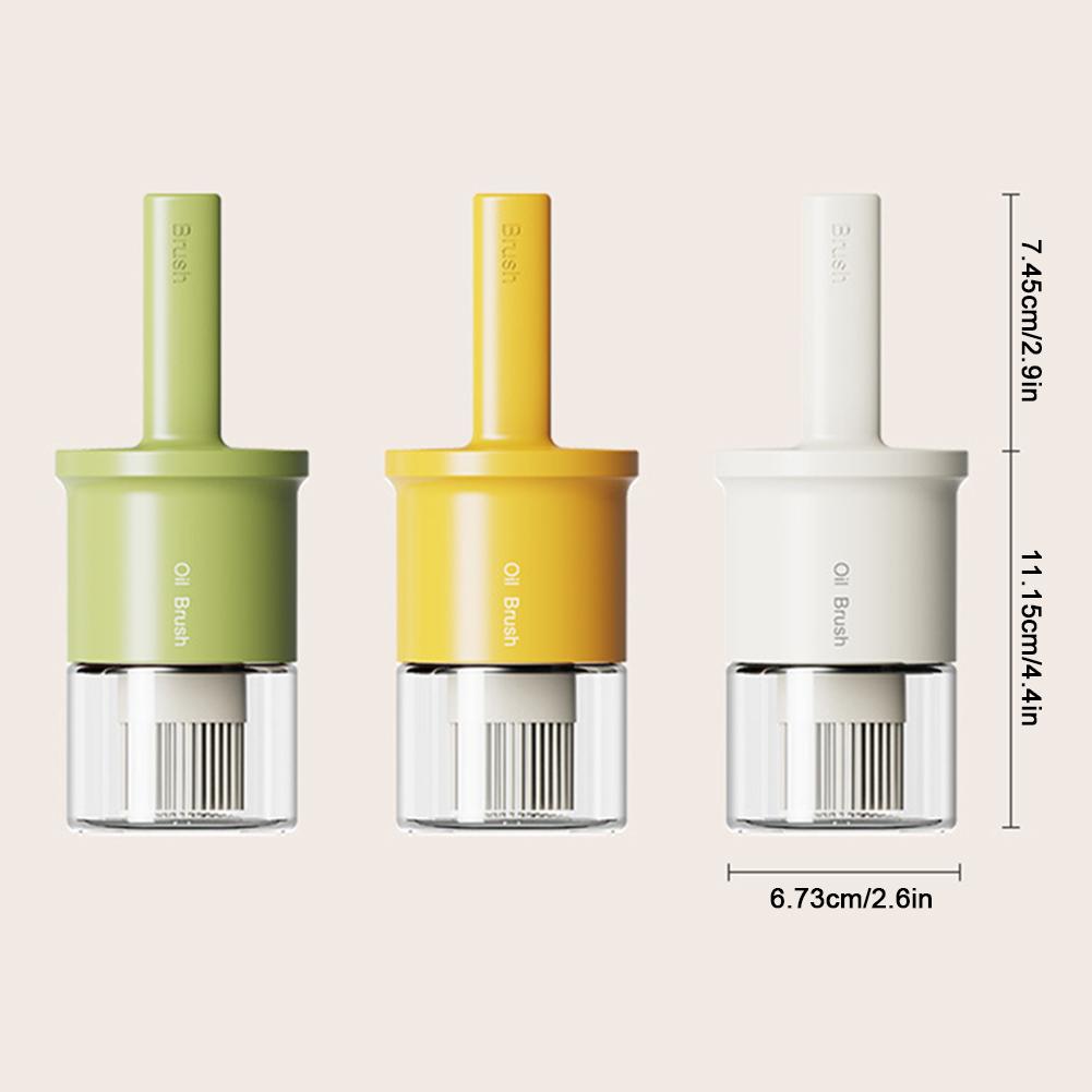 2 в 1 бутылка-дозатор для масла с кисточкой, термостойкая бутылка для оливкового масла, бутылка для соуса, уксуса, приправы для барбекю, инструмент для выпечки