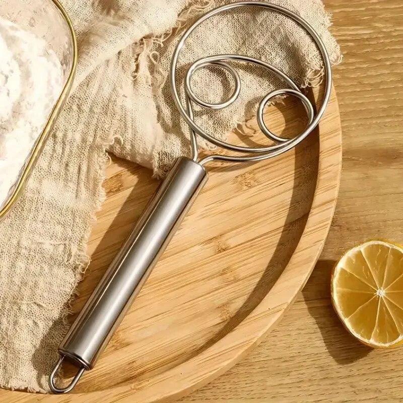 Danish Dough Whisk Stainless Steel Dough Whisk Egg Mixer Kitchen Hand Egg Mixer Blender Perfect For Bread Pastry Baking Tools MIT