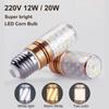 LED Light Bulb E27 E14 LED Corn Bulbs Tricolor Lamp Light Energy Saving Incandescent Real 12W 16W For Home Decoration