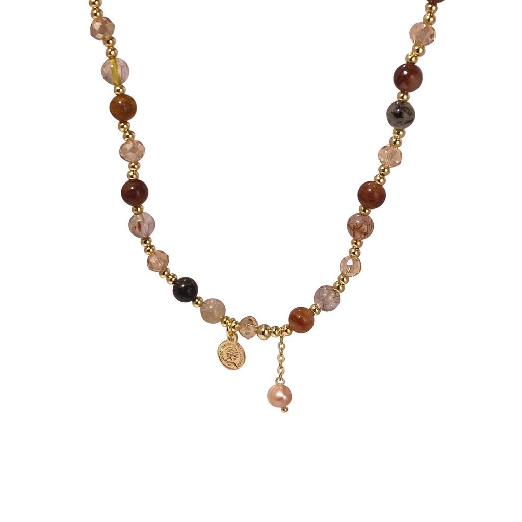 Двухслойный браслет из жемчужных бусин: Легкий роскошный ретро-дизайн для женщин