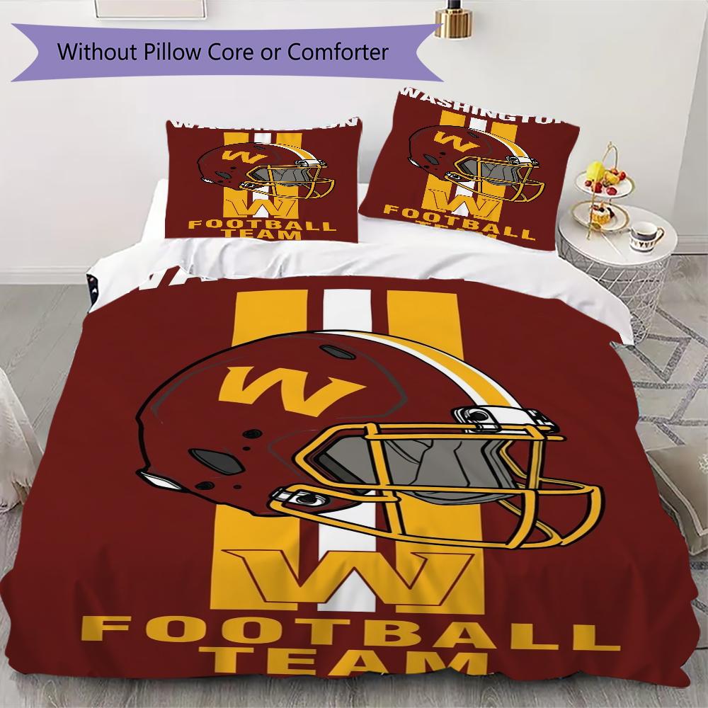 Washington Commanders Pattern Bedding uilt Set uilt Cover Pillowcase Home Decoration Birthday Gift (1*duvet cover + 2*pillowcase without core)