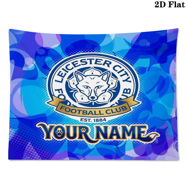Custom Name Leicester City2 Printed Tapestry – Wall Hanging for Bedrooms, Dorms, and Home Decor