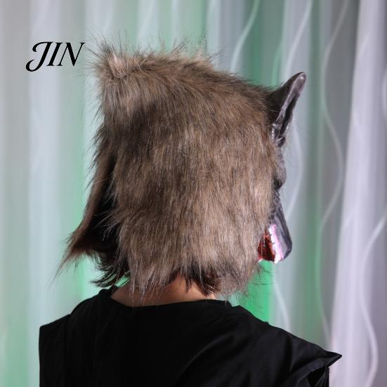Durable Werewolf Gloves Realistic Claws Gloves, Furry Black Wolf Paw Costume Headgear, Halloween Cosplay Accessories Beast Animal Props for