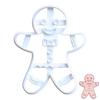 Homkilkn Christmas Cookie Cutter, Gingerbread Man Cookie Cutter, Gingerbread Man Cookie Cutter, Christmas Cookie Biscuit Mold | Christmas Gingerbread