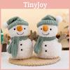 Toy Plush Stuffed Christmas Snowman Wearing It With  Hat And Scarf  Child Gift