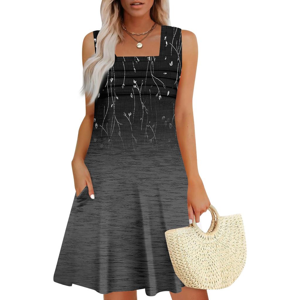 Женские летние повседневные лепестковые узкие полосатые плиссированные однотонные платья