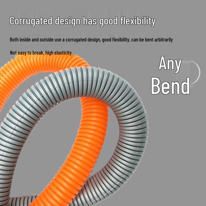 Xunpu Red Corrugated Plastic Flame Retardant Wire Conduit