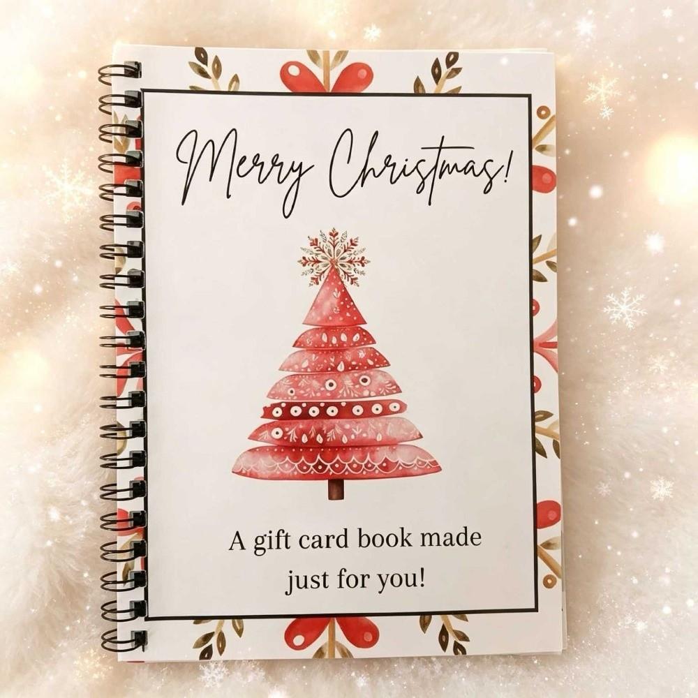 Multi-Page Christmas Gift Card Book DIY Xmas Gift Notebook  Family Gathering