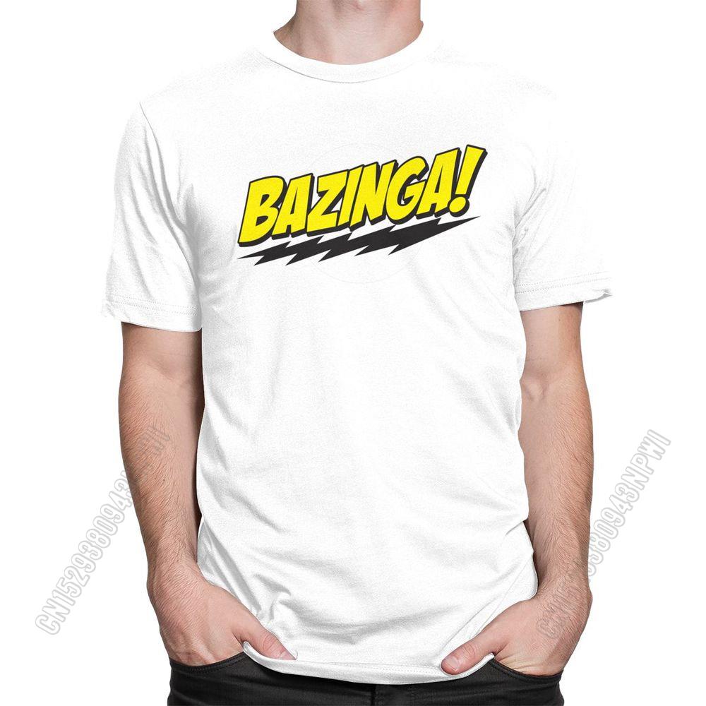 Футболка Bazinga The Big Bang Theory для мужчин, 100% хлопок, красивая футболка Sheldon Cooper