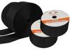 Sew On Hook and Loop Fabric Fastener Strips Non-Adhesive Back Nylon Strips Fabric Fastener Non-Adhesive Interlocking Tape Black- 25