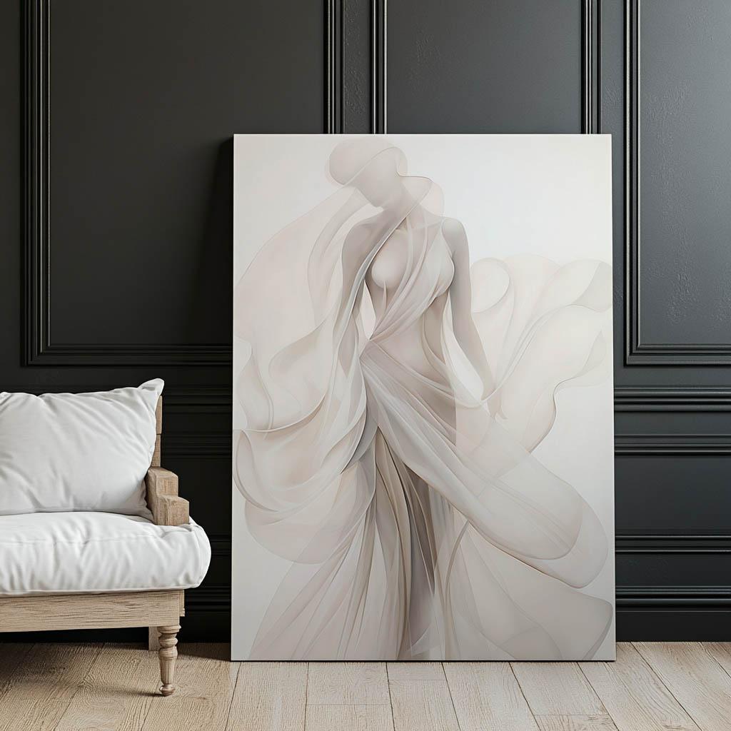 The Delicacy of the Feminine Form The Delicacy of the Feminine Form, 40X50 Cm, Gold Aluminum Frame, 230 Gsm Matte Paper